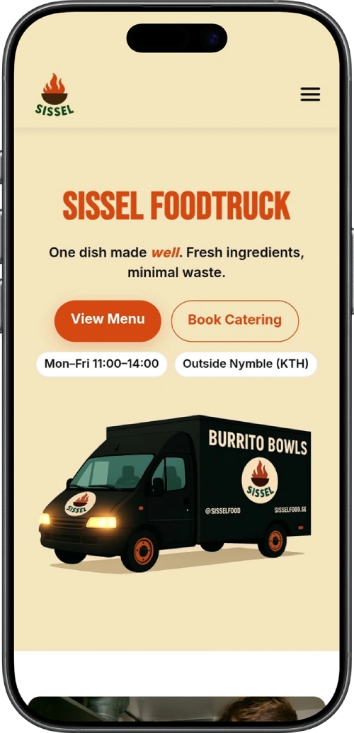 Sisselfood – mobilvy