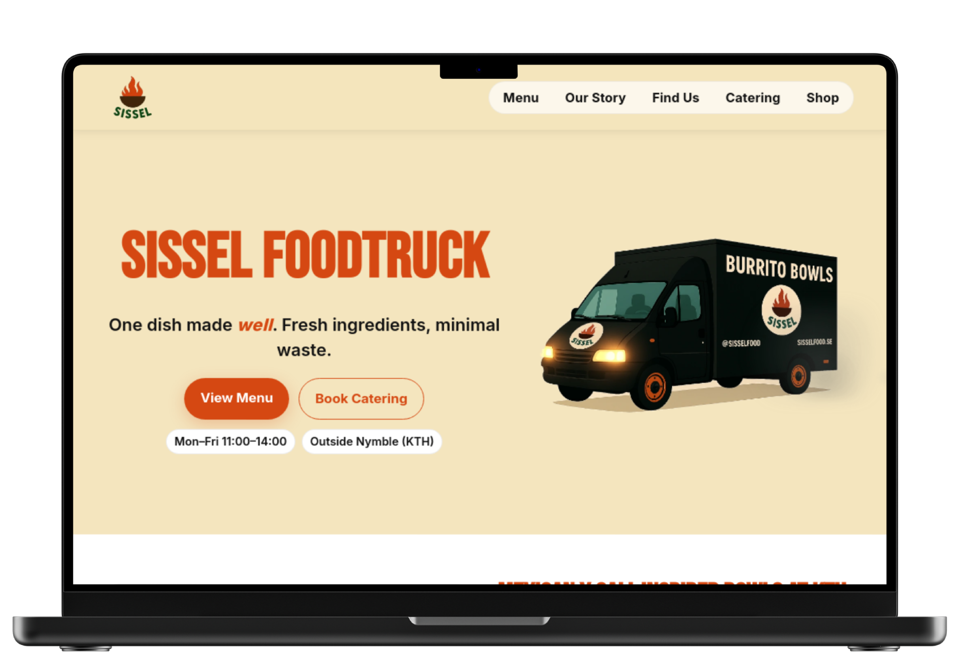 Kundcase: Sissel Food webbplats